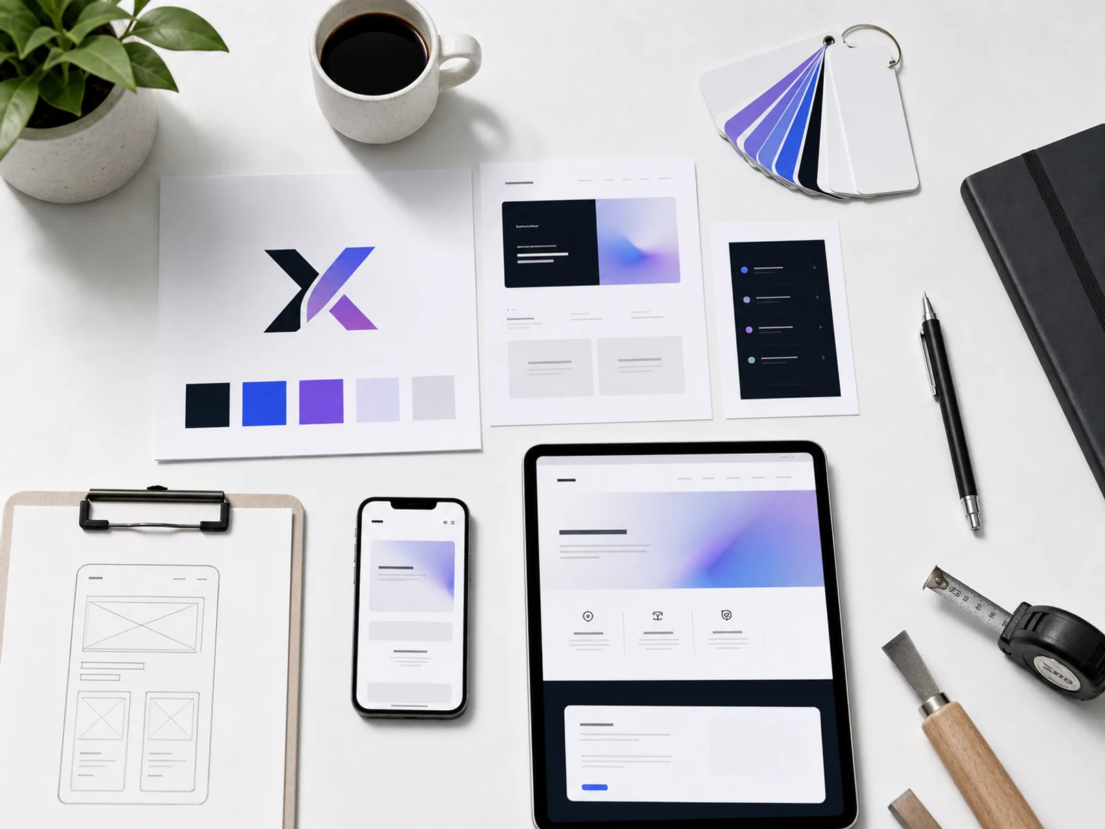 Démonstrateur Identité visuelle & UI kit — Mavox Lab