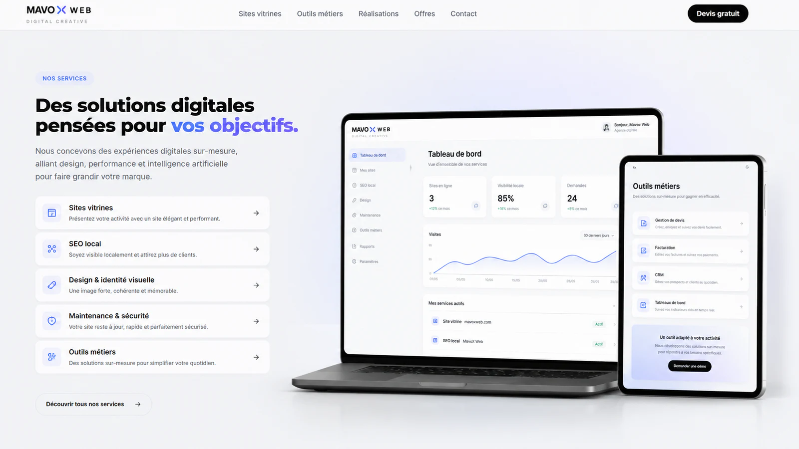 Démonstrateur CRM Mavox — Mavox Lab